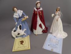 ROYAL DOULTON, ROYAL WORCESTER and Hamilton figurines including 'Jayne Eyre' HN3842, Limited Edition