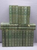 CHARLES DICKENS - complete work set, in 22 green and gilt tool bindings