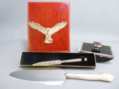 SMALL SILVER - four items to include a boxed letter opener, Edinburgh silver paper knife, 2014,