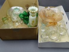 VINTAGE & LATER GLASSWARE, a quantity (2 boxes)