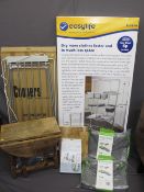 AS NEW, VARIOUS HOUSEHOLD GOODS, a quantity including a heated airer, drying stand, two carry