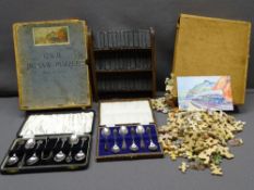 WILLIAM SHAKESPEARE 40 VOLUME MINIATURE WORKS SET on associated bookcase, a 400 piece (unchecked)