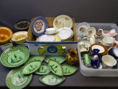 QUIMPER POTTERY and an assortment of other