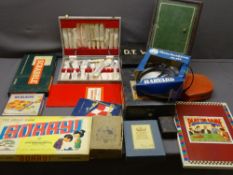 VINTAGE DEED & OTHER BOXES (a quantity of board games) ETC