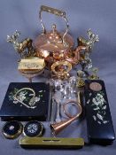 COPPER, BRASSWARE, EPNS, compacts and similar items