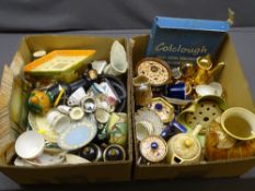 VICTORIAN TEAWARE, Art Deco vases, cabinet smalls and collectables