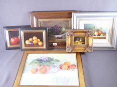 VARIOUS ARTISTS - still life paintings, an assortment ETC