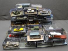 DIECAST MODEL VEHICLES - approximately 38 cased 007 James Bond film related