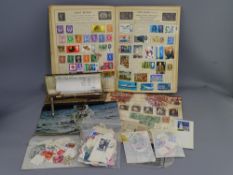 VINTAGE PENS, PENCILS & STAMPS including a boxed 14ct gold filled Cross ballpoint, three white metal