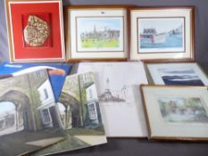 SUNDRY PRINTS & PICTURES, a small parcel