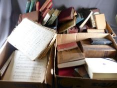 VINTAGE BOOKS - an assortment and written music