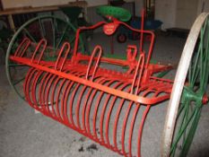 'PILTER LONDON, MADE IN FRANCE' - horse drawn hay rake