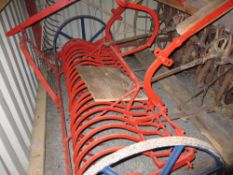 CIRCA 1900 HORSE DRAWN HAY RAKE