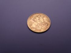 GEORGE IV GOLD HALF SOVEREIGN 1911