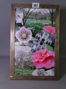 LARGE SILVER MOUNTED EASEL PORTRAIT FRAME, Birmingham 1923, 34 x 22cms overall, indistinct maker's