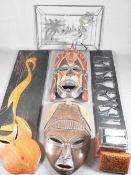 TREEN - including African tribal masks and similar items