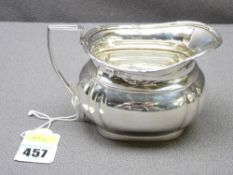 GEORGIAN STYLE SILVER CREAM JUG, Birmingham 1913, maker possibly Thomas Marples, 5.4 troy ozs/