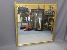 LARGE GILT FRAMED WALL MIRROR, 120 x 117cms