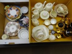 MIXED TEA, COFFEE & OTHER TABLEWARE including a Minton's set, 20 plus pieces, a Gibson and Sons late