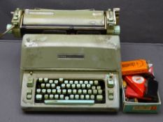 HERMES AMBASSADOR VINTAGE TYPEWRITER and associated items