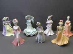 COALPORT - 'Ascot Lady', Lladro - 'Child' and a quantity of other Coalport ladies