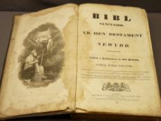 WELSH FAMILY BIBLE dated 1823