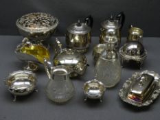 EPNS TEAWARE and boxed decanters ETC