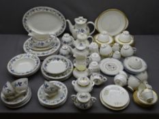 ROYAL DOULTON TEA, COFFEE & DINNERWARE - a mixed quantity, patterns include Burgundy, Yorkshire