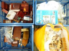 DOLLS HOUSE FURNITURE and associated items, a large quantity