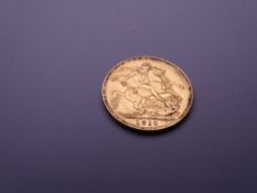 GEORGE V GOLD FULL SOVEREIGN 1911