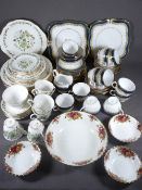TUSCAN TEA SERVICE, approximately 40 pieces, part Colclough dinner and tea service and a small