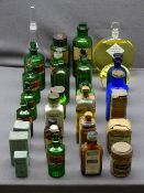 VINTAGE CHEMIST, COLOGNE ADVERTISING & STOCK BOTTLES & PACKAGES including green ribbed examples with