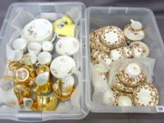 ROYAL WORCESTER, ROYAL VALE, Foley and continental china teaware, a quantity