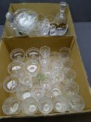 CUT & OTHER GLASSWARE, a quantity