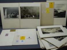 ALLAN COCKING F R P S PHOTOGRAPHIC EXHIBITION PRINTS, 24 in total, attached exhibition labels