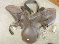 EQUESTRIAN LEATHER SADDLE