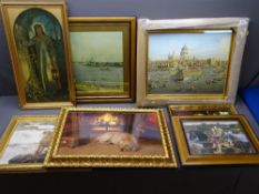 LIMITED EDITION & CLASSICAL OLD MASTER PRINTS - a quantity including JOHN WEISS gilt framed