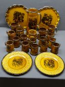 RIDGWAYS POTTERY SERIESWARE COLLECTION - 'Coaching Days and Coaching Ways' printed scenes by