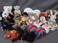 SOFT TOYS, mainly modern, a large parcel