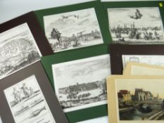 ASSORTED ANTIQUE ENGRAVINGS including after Coenraet Decker, Paul Rubens, 'The Map of Groenland', '
