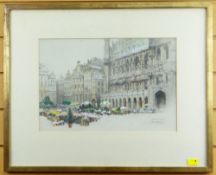 ATTRIBUTED TO WILLIAM WALCOT (1874 - 1943) watercolour and pencil - architectural study of 'Grand