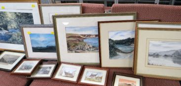 ASSORTED MAINLY WELSH WATERCOLOURS including by Lynn LLewellyn Davies