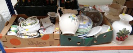 ASSORTED CERAMICS including platters, teaware, covered tureens ETC
