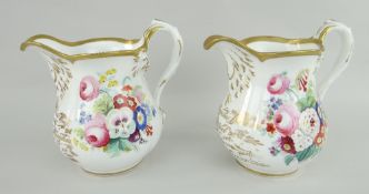 PAIR OF 19TH CENTURY MARRIAGE & BIRTH JUGS