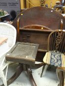 MAHOGANY TILT-TOP DINING TABLE (AF)