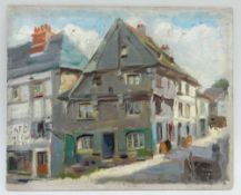 ATTRIBUTED TO ARTHUR ERNEST STREETON (Australian 1867 - 1943) oil on panel - French street scene