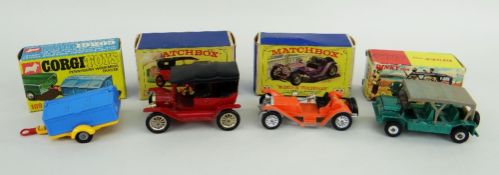BOXED MATCHBOX MODELS OF YESTERYEAR 1911 model T Ford Y1 together with 1913 boxed Mercer Raceabout
