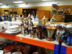 ASSORTED ROYAL COMMEMORATIVE CERAMICS, military figures, Ewenny and Staffordshire teaware ETC