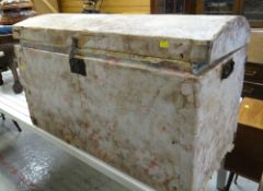 DOME TOPPED TRUNK WITH CARRY HANDLES