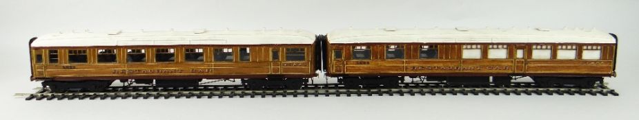 TWO MODEL RESTAURANT CARRIAGES 1st class and kitchen and all 3rd class Auctioneer's Note /